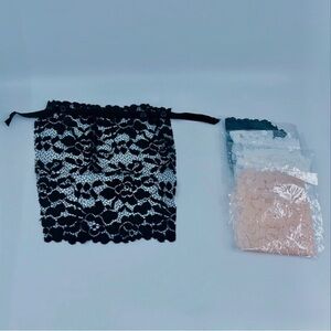 Camisole Chic: Enhance Your Lady Lace w 5Pcs of Mock Bra‎ Inserts for CDEF Cups!